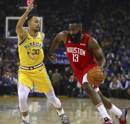 勇士和火箭打几场(哈登火箭季后赛几次)