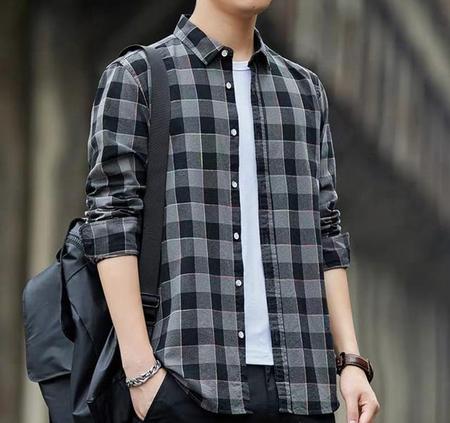 喜欢穿格子衫的男生(为什么男人喜欢格子衬衫)