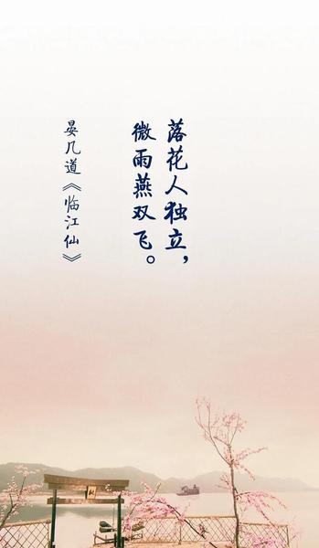 落花人独立微雨双燕飞的意思