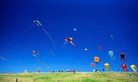 春天几个小朋友在放风筝(孩子们放风筝)