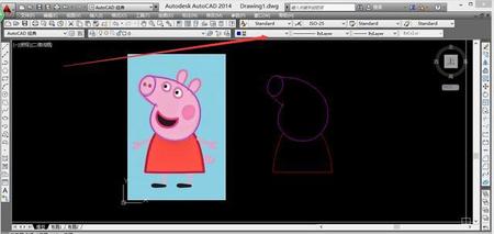 cad小猪佩奇画法步骤图片(cad画小猪佩奇教程)