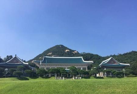 韩国总统府青瓦台照片